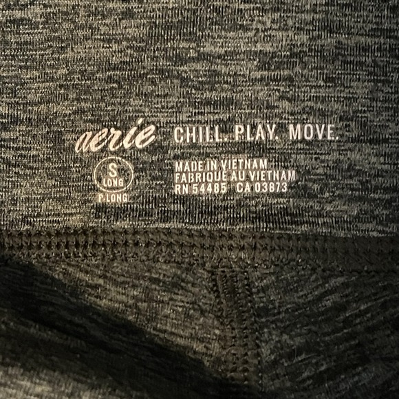 Aerie Womens Small Long Chill Play Move High Rise Leggings Yoga Athletic - Picture 4 of 9